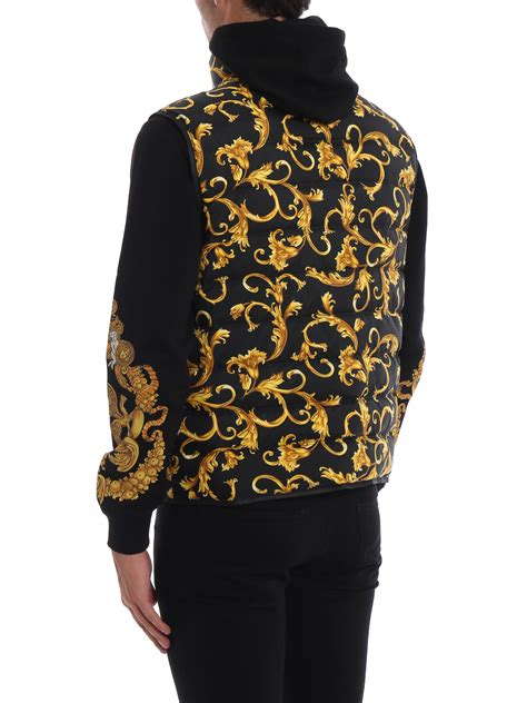 versace reversible acid baroque vest price|Versace coats for women.